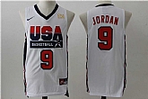 1992 Olympics Team USA #9 Michael Jordan White Swingman Jersey,baseball caps,new era cap wholesale,wholesale hats